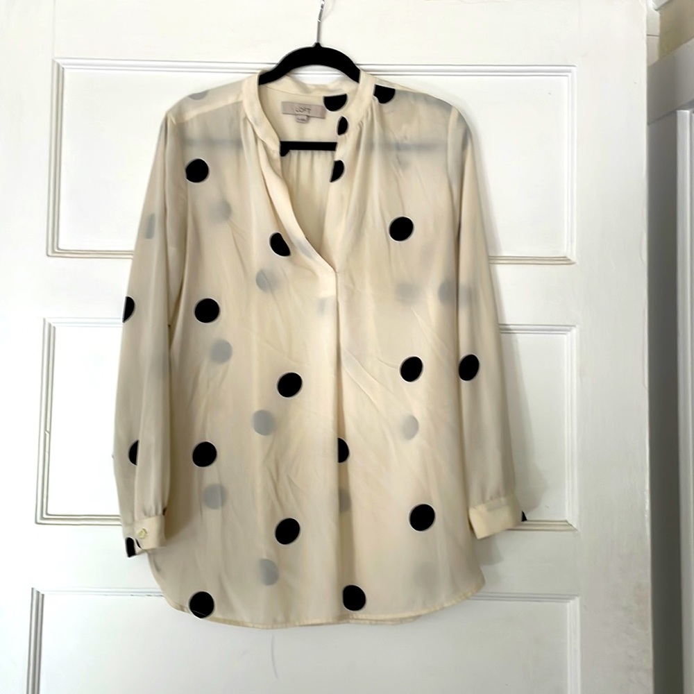 Loft polka dot thin sz M